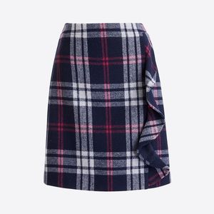 J Crew Plaid mini skirt